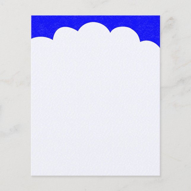 Cloud Tops - Blue II Flyer (Front)