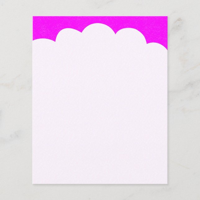 Cloud Tops - Magenta Flyer (Front)
