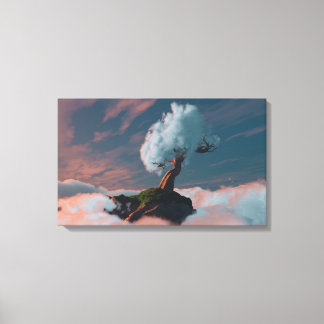 Cloud Tree Canvas Print