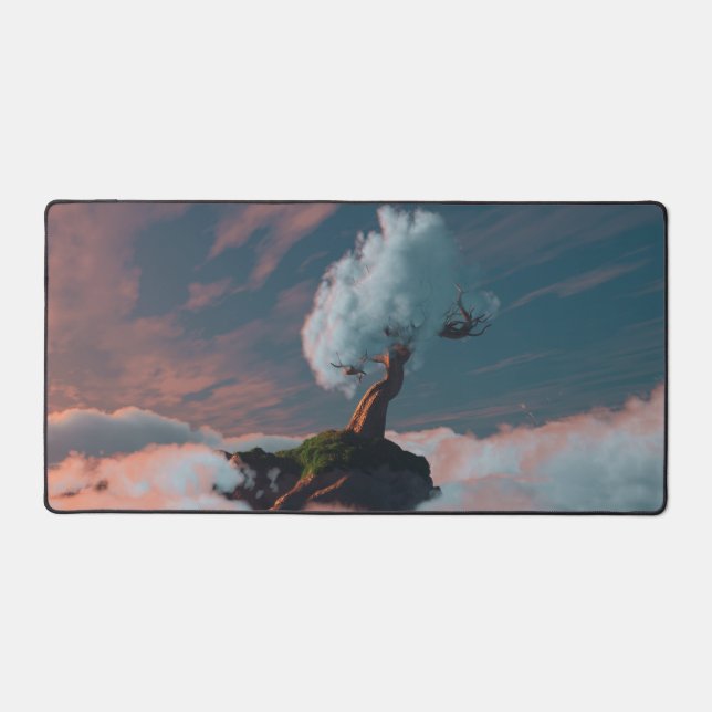 Cloud Tree Desk Mat (Front)