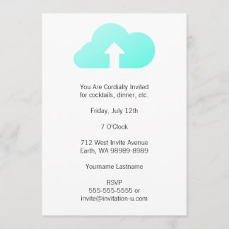 Cloud Upload Invitation