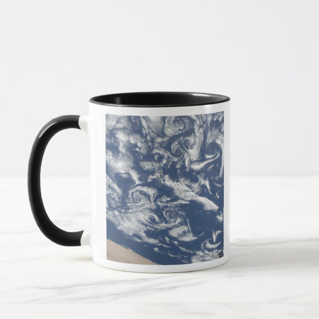 Cloud vortex streets off the coast mug (Left)