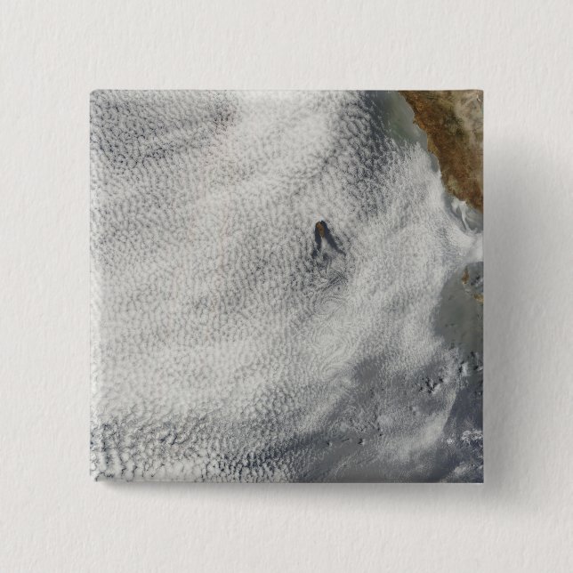 Cloud vortices and glory off Guadalupe Island Pinback Button (Front)