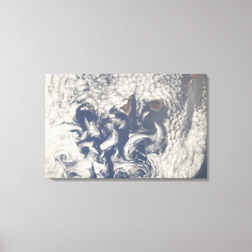 Cloud vortices in the area of the Canary Island Canvas Print