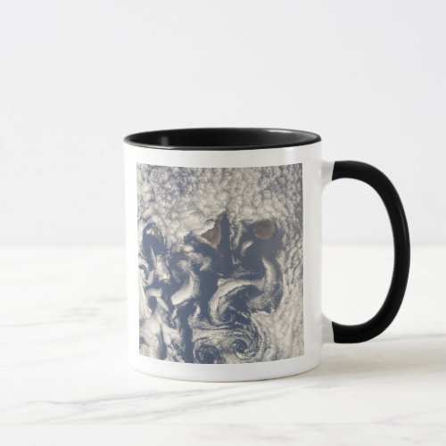 Cloud vortices in the area of the Canary Island Mug