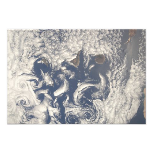 Cloud vortices in the area of the Canary Island Photo Print