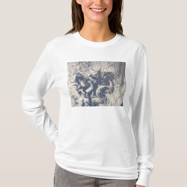 Cloud vortices in the area of the Canary Island T-Shirt (Front)