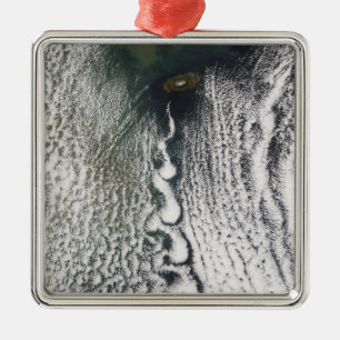 Cloud vortices off Cheju Do, South Korea Metal Ornament