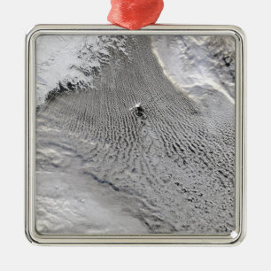 Cloud vortices off Jan Mayen Island Metal Ornament