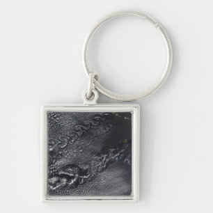Cloud vortices over the Cape Verde islands Keychain