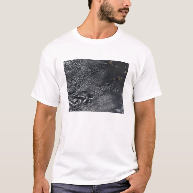 Cloud vortices over the Cape Verde islands T-Shirt (Front)