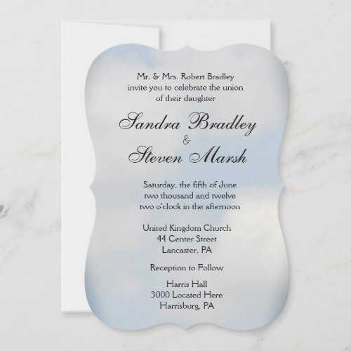 Cloud Wedding Invitations