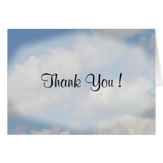 Cloud  Wedding RSVP Cards (Front Horizontal)