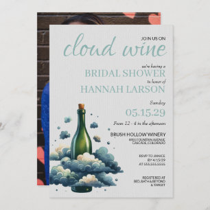 Cloud Wine Bridal Shower Invitation