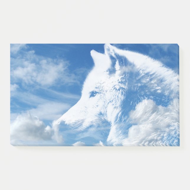 Cloud Wolf Post-it Notes (Front)