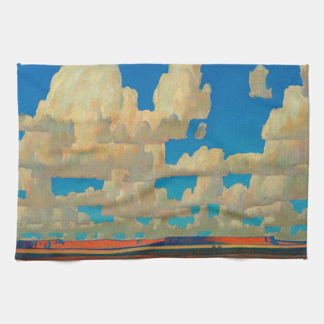 Cloud World by Maynard Dixon Kitchen Towel (Horizontal)