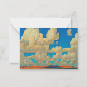Cloud World by Maynard Dixon Note Card