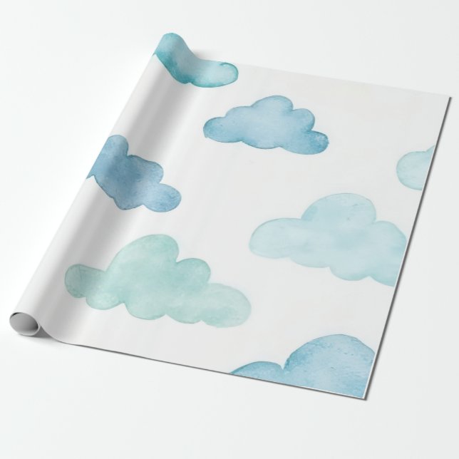 Cloud wrapping paper (Unrolled)