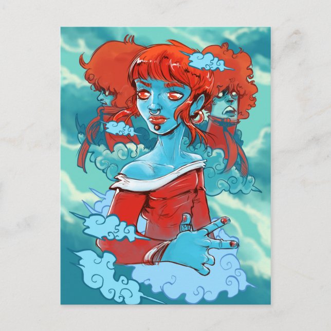 cloud zombies postcard (Front)