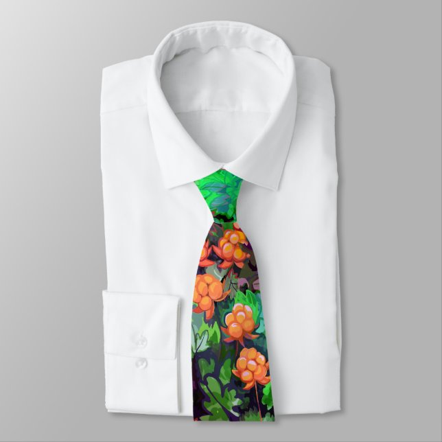 Cloudberries Neck Tie (Tied)