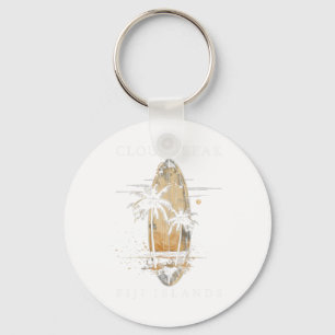 Cloudbreak Fiji Islands Surf Vintage Surfing Surfe Keychain