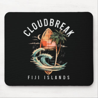Cloudbreak Fiji Islands Surf Vintage Surfing Surfe Mouse Pad
