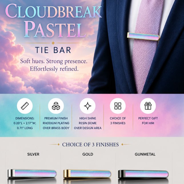 Cloudbreak Pastel Gold Finish Tie Bar (Creator Uploaded)