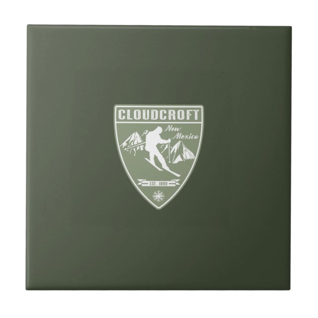 Cloudcroft New Mexico Ceramic Tile (Front)