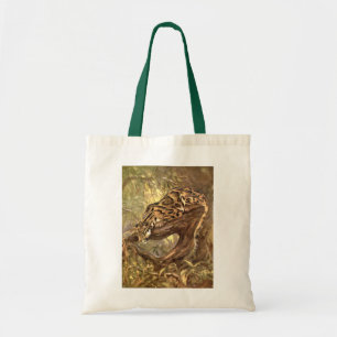 Clouded Leopard by CE Swan, Vintage Wild Animals Tote Bag