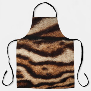 clouded leopard fur apron