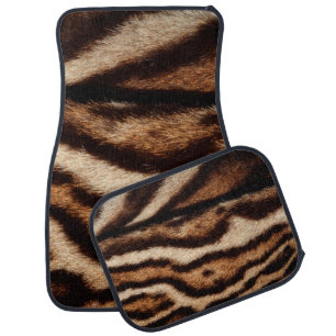 clouded leopard fur car floor mat