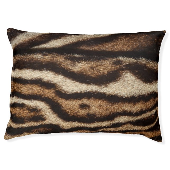 Clouded leopard fur, exotic pattern. pet bed (Front)