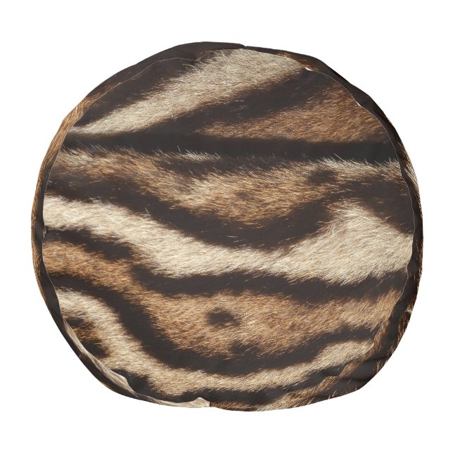 Clouded leopard fur, exotic pattern. pouf (Bottom)