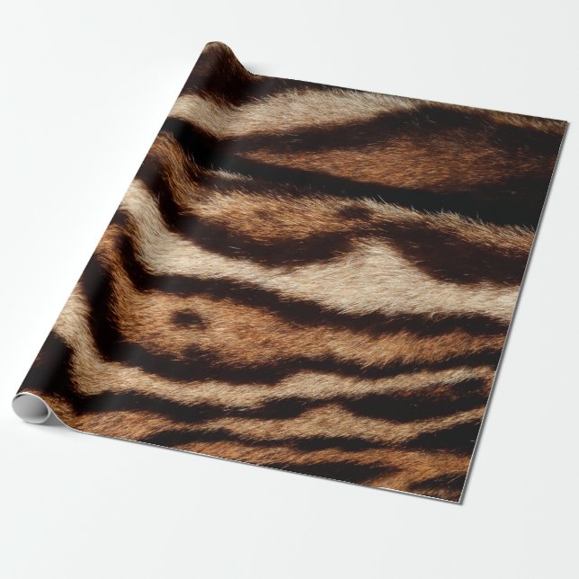 clouded leopard fur wrapping paper (Unrolled)