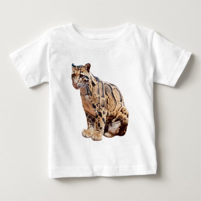 clouded leopard photograph jungle big cat animal   baby T-Shirt (Front)