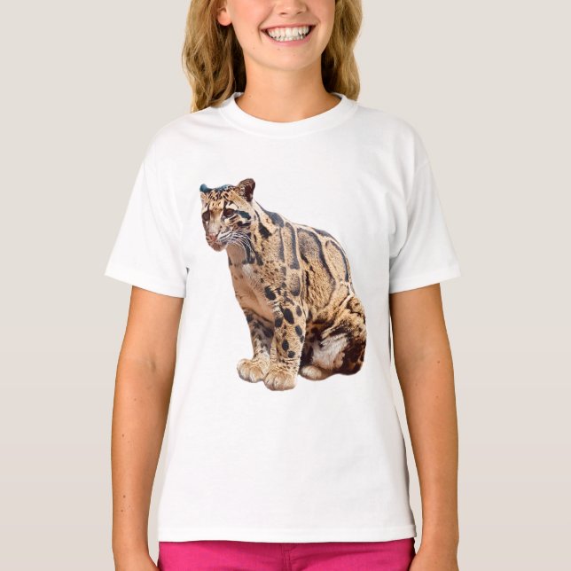 clouded leopard photograph jungle big cat animal   T-Shirt (Front)