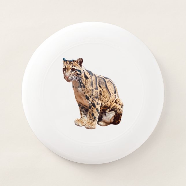 clouded leopard photograph jungle big cat animal   Wham-O frisbee (Front)