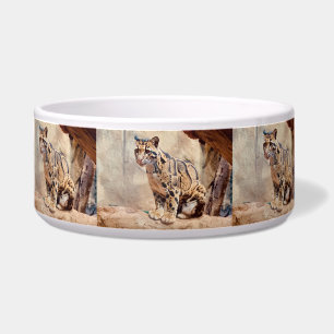clouded leopard picture nature wildlife exotic bowl