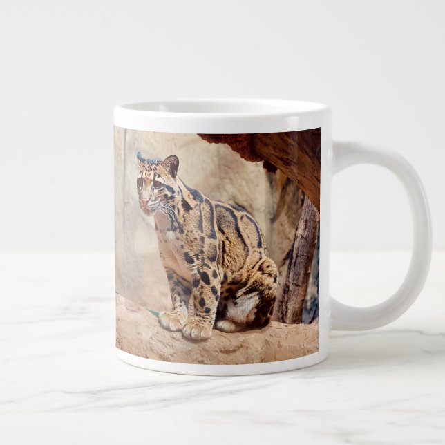 clouded leopard picture nature wildlife exotic giant coffee mug (Right)