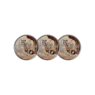 clouded leopard picture nature wildlife exotic golf ball marker