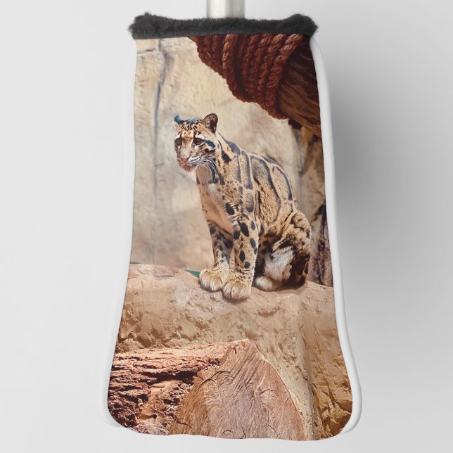 clouded leopard picture nature wildlife exotic golf head cover (Rotate 90)