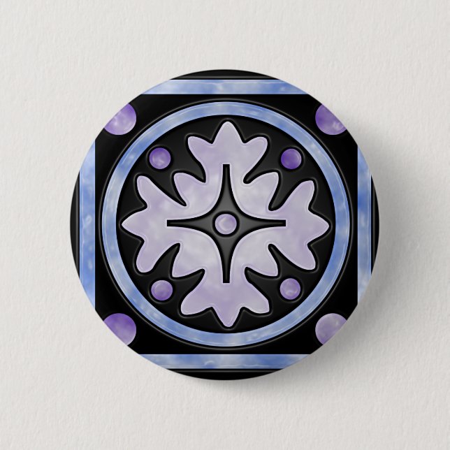 Clouded Stained Glass Button (Front)