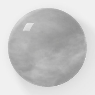 Clouded white paperweight
