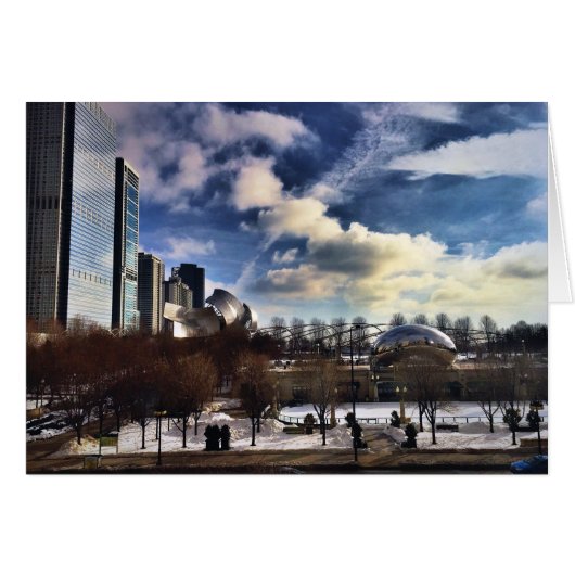 Cloudgate at Millennium Park Chicago Cards (Front Horizontal)