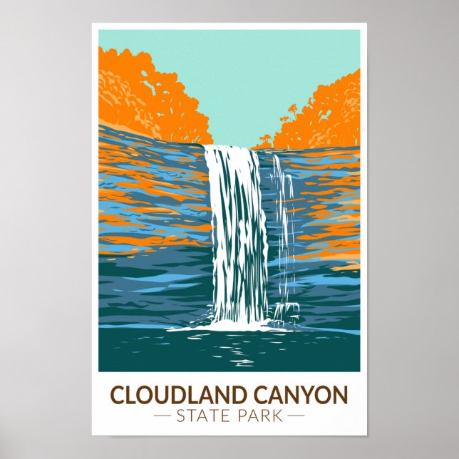 Cloudland Canyon State Park Georgia Vintage  Poster (Front)