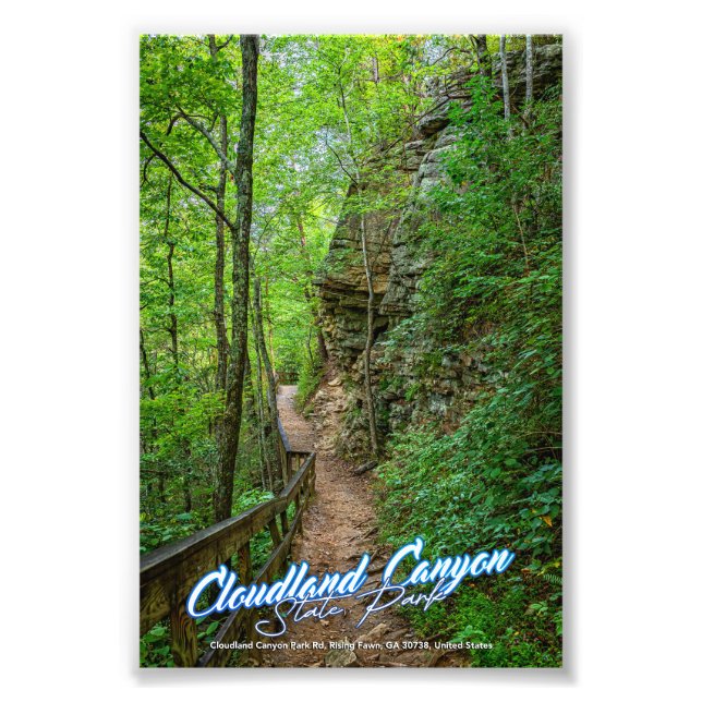 Cloudland Canyon State Park Photo Print (Front)