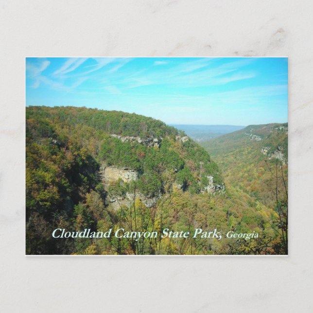 Cloudland Canyon State Park Postcard (Front)