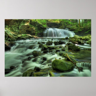 Cloudland Canyon Waterfall Poster
