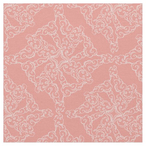 Clouds 1 in pink fabric