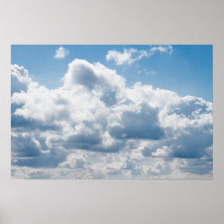 clouds-388922 BEAUTIFUL SKY NATURE BLUE WHITE CLOU Poster